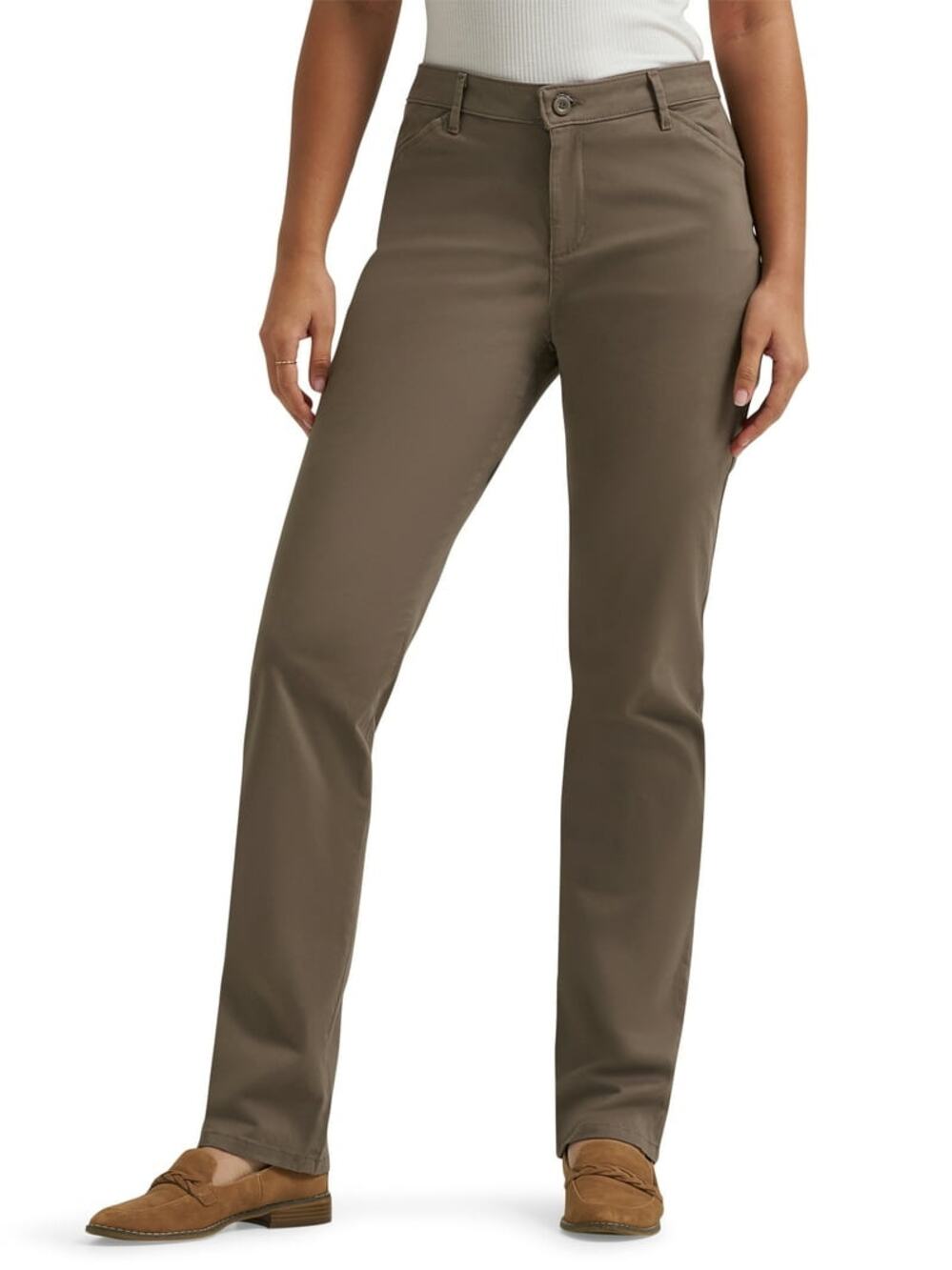Lee Effortless Wash & Wear Straight Leg Pants Size 14